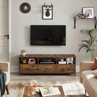 VASAGLE Lowboard TV-Schrank, 3 Schubladen, Breite 147cm, Stahlgestell - Bild 1 von 4