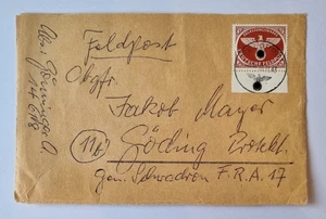 Deutsches Reich Zulassungsmarke für Feldpostpäckchen mit Adresse - 4 - Bild 1 von 1