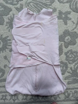 Saco de dormir de algodón Halo talla recién nacido 6-12 libras ROSA Foto 1 de 4