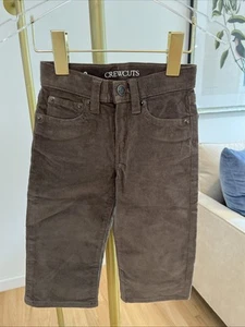 NWOT J.Crew Crewcuts Kids' classic-fit stretch corduroy pant Boys 2 2XS - Picture 1 of 3