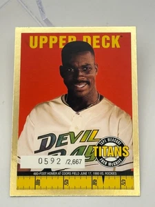 1998 Upper Deck Tape Measure Titans Insert Card #24 Fred McGriff  592/2667 - Picture 1 of 2