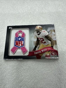 2013 Topps Patrick Willis Commemorative Ribbon PR-PW SP/ 99 Breast Cancer Salute - Picture 1 of 7
