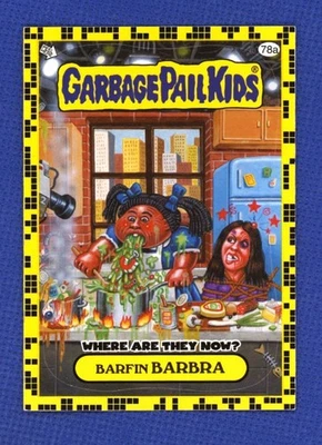 2011 Topps Garbage Pail Kids GPK Trading Card Sticker Barfin Barbra # 78a - Image 1 of 2