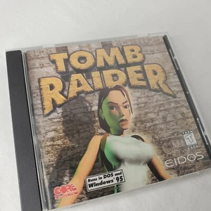 Tomb Raider Original PC CD-ROM Game Eidos DOS Windows 95 With Manual Lara Croft - Picture 1 of 7