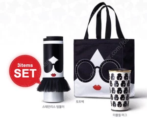 Starbucks 2017 Collabo Alice & Olivia Tragetasche Doppelwandbecher SS Troy SET, EMS - Bild 1 von 12