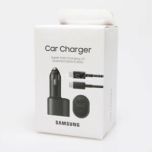 Original 45W Samsung Galaxy S22/S22+/S22 Ultra Super Fast Car Charger Retail - Picture 1 of 4