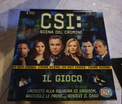 CSI Scena Del Crimine Il Gioco Da Tavola COMPLETO EG Editrice Giochi 13+ - Immagine 1 di 4