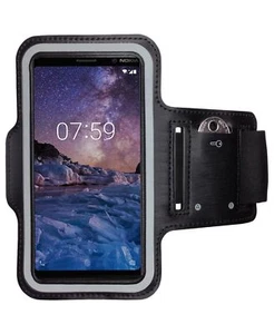 Bracelet de sport pour Nokia 7 Plus téléphone portable bracelet de fitness sport sac à bras housse de jogging - Photo 1/7