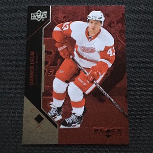 2011-12 BLACK DIAMOND RUBY RED #92 DARREN HELM #ed 74/100 SINGLE DIAMOND SET BRK