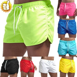 Men's Sport Training Running Bodybuilding Workout Fitness Gym Chino Shorts Pants - Picture 1 of 17