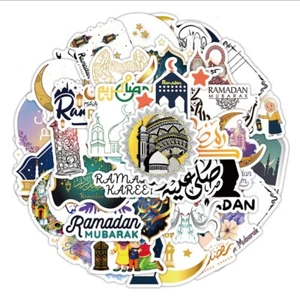 53 PCS Ramadan Stickers Holy Month Muslim Decals Laptop Hydro Yeti Free Shipping - Picture 1 of 8