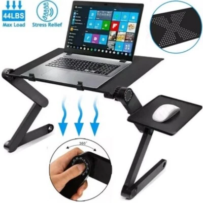 ✅ Foldable 360° Adjustable Laptop Table Stand Lap Sofa Bed Tray PC Notebook Desk - Image 1 of 4