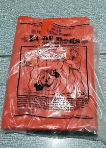 4 BORSE vintage 1991 ARANCIONE plastica JACK O LANTERN zucca foglia prato Giftco USA - Foto 1 di 7