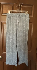 New Direction Intimates Pull On Pajama Lounge Pants Blue sz L - Picture 1 of 4