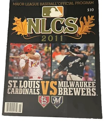 2011 NLCS MLB Official Program Book - St. Louis Cardinals vs. Milwaukee Brewers - Image 1 of 4