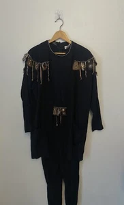 Vintage Western Embellished Jacket Jumper 2 Piece M 8/10 Adolfo - Picture 1 of 8