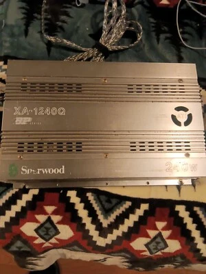 Amplificador de audio Sherwood XA-1240Q serie BP puenteable para automóvil de la vieja escuela Foto 1 de 4