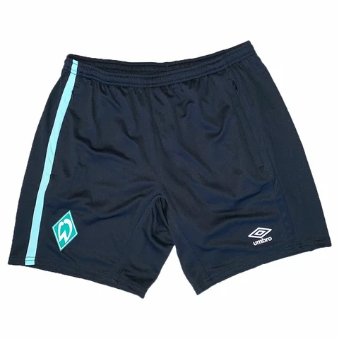 Umbro Football Soccer SV Werder Bremen Kids Training Shorts 2020 2021 Black Gree Cover