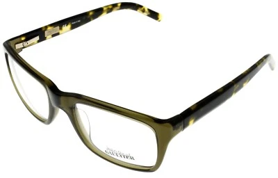Montura de gafas Jean Paul Gaultier rectangular unisex amarillo oliva VJP 592 073M Foto 1 de 4