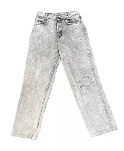Vintage Levi's 701-5756 Student Button Fly Men’s 28x26 Gray Acid Wash Jeans USA - Picture 1 of 8