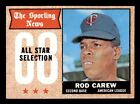 1968 Topps Baseball #363 Rod Carew (All-Star) Vg/Ex *E3