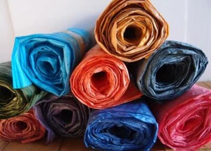 Italienische Blumen Papier Girlande Bouquet Crinkle Verpackung Blätter 18" breit - 5 Yards - Bild 1 von 13