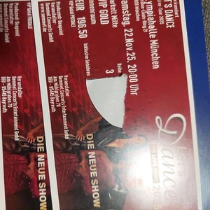 2 Lets dance Tickets Am 22.11 um 14 Uhr - Bild 1 von 1
