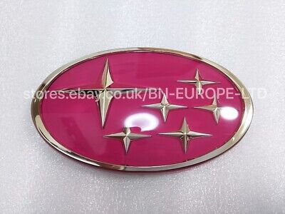 Subaru Impreza 22b Front Grill Pink Star Badge Logo Emblem Rare Jdm Gc8 Wrx Sti • 370.92€