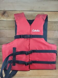 Cabela's Flotation Aid Boating Vest - Red - Size Adult XL-XXXL