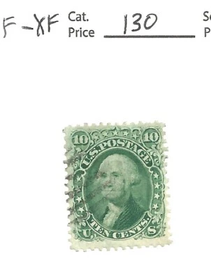 US 68, 10 cent green, 1861,VF- XF, $130 cv - Image 1 of 2