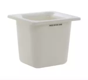 NEU - Carlisle Coldmaster ® 2 1/5 QT Weiß ABS Kunststoff Lebensmittel Pfanne - 1/6 Größe 6"D - Bild 1 von 11