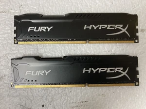 Kingston HyperX FURY 16GB Kit (2x 8GB) 1866MHz DDR3 CL10 DIMM HX318C10FBK2/16 - Picture 1 of 2