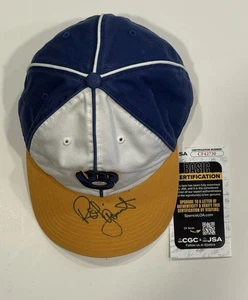 Robin Yount Milwaukee Brewers Signed Cooperstown Collection Hat HOF JSA COA - Picture 1 of 5