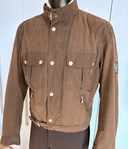 Belstaff Gold Label Short Riders Jacket size L Brown Excellent Condition - Picture 1 of 11