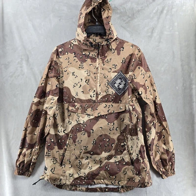 10 Deep Until The End Bandana Jacket Desert Chips CamoMens medium Ripstop Rain - Image 1 of 4