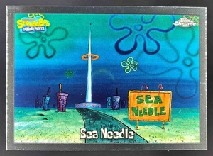 Pantalones cuadrados cromados Topps 2025 Bob Esponja 25 aniversario aguja de mar #133 - Imagen 1 de 10