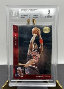 1995-96 SP CHAMPIONSHIP #17 MICHAEL JORDAN BGS 9 ( 9.5,9,9,9) - Picture 1 of 2