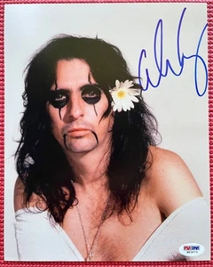 Foto a color firmada por PSA/DNA 8"x 10" autógrafo Alice Cooper BEBÉS DE MIL MILLONES DE DÓLARES - Imagen 1 de 5