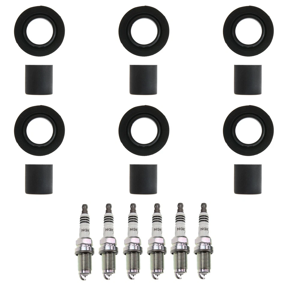 NGK 6 铱 IX 火花塞 6 线圈靴套件适用于讴歌 MDX 3.7L V6 07-09 — 第 1/1 张图片