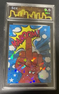 Tarjeta personalizada Aqua Teen Hunger Force Meatwad clasificación 9,5 losa central Foto 1 de 2