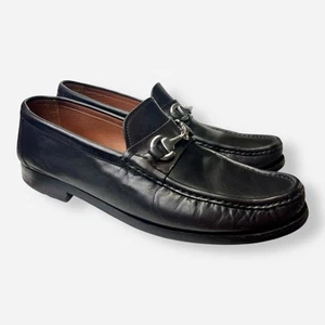 Zapatos mocasines Allen Edmonds Arezzo para hombre talla 10,5 D negros clásicos Horsebit 55106 - Imagen 1 de 13