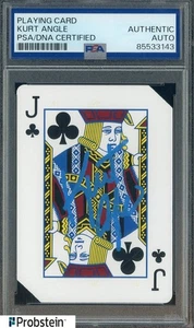 Kurt Angle Signed Playing Card Jack of Clubs PSA/DNA AUTO - Picture 1 of 2