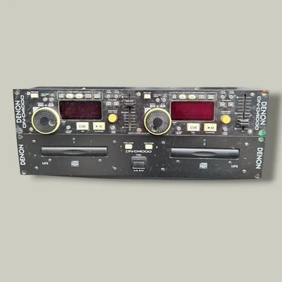 ⚠️FOR PARTS⚠️ Denon DN-D4000 Dual CD/MP3 Player with Controller *READ DESC - Image 1 of 4