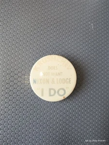 Krushchev Does Not Want Nixon & Lodge I DO Button - Imagen 1 de 6