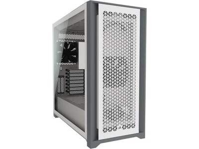 Corsair 5000D Airflow ATX Mid Tower Computer PC Case Tempered Glass - White - Image 1 of 4