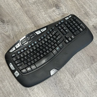 Logitech K350 Comfort Wave Wireless Keyboard No dongle tested - Image 1 of 4