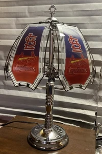 "Lámpara táctil de 3 vías St. Louis Cardinals MLB 23"" de alto 6 paneles de vidrio 9"" nueva" - Imagen 1 de 9
