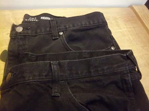 2 Pair - Men's Black Straight Leg - 40 x 30 Jeans - Rustler & George - Excellent - Picture 1 of 9