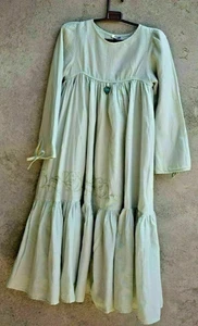 Christian Dior Girls' Ruffle Dress Jeuenesse 6 Years 6A Embroidered Cotton Green - Picture 1 of 12