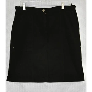 Falda de algodón Lauren Ralph Lauren con abertura frontal bolsillos con cremallera para mujer talla 10 - Imagen 1 de 6